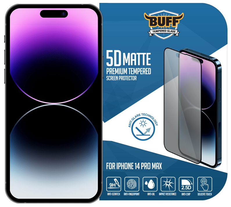 Matte Anti-Fingerprint Tempered Glass Screen UK